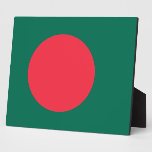 Bangladesh Flag Plaque Fotoplaat (Zijkant)