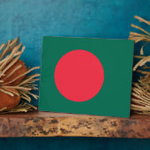 Bangladesh Flag Plaque Fotoplaat (Zijkant)