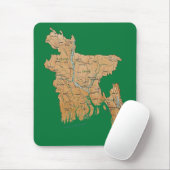 Bangladesh Map Mousepad Muismat (Met muis)