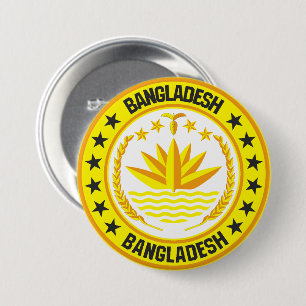 Bangladesh Ronde Button 7,6 Cm