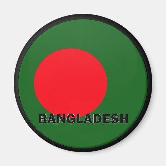 Bangladesh Roundel kwaliteitsvlag Magneet (Voorkant)