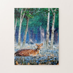 Bangladesh Sundarban Inheemse Herten Puzzels. Legpuzzel