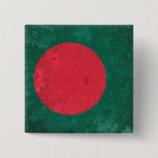 Bangladesh Vierkante Button 5,1 Cm (Voorkant)