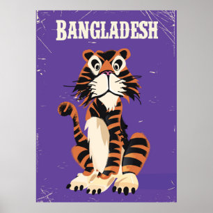 Bangladesh Vintage poster cartoon