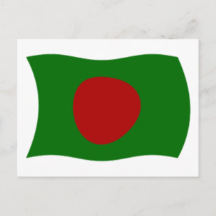 Bangladesh Vlag Ansichtkaart Briefkaart