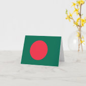 Bangladesh-vlag Kaart (Gele Bloem)