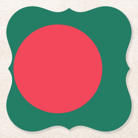 Bangladesh-vlag Kartonnen Onderzetters (Voorkant)