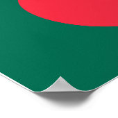 Bangladesh-vlag Poster (Hoek)