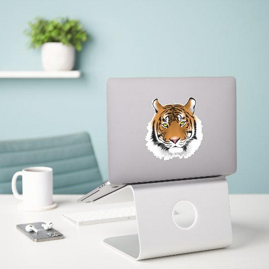 Bangle Tiger Sticker (Laptop op bureau)