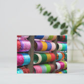 Bangles te koop in India Briefkaart (Staand voorkant)