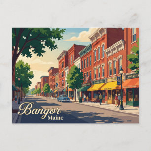 Bangor Main Street USA Briefkaart