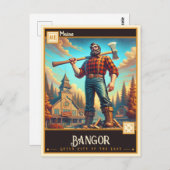 Bangor, Maine |  Briefkaart (Voorkant / Achterkant)