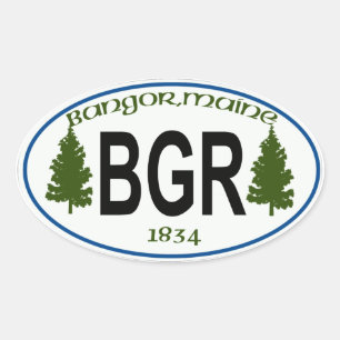 Bangor Maine City label