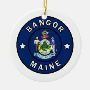 Bangor Maine Keramisch Ornament