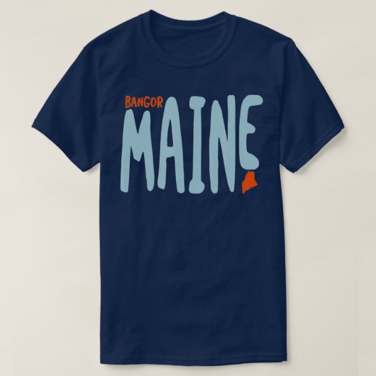 Bangor Maine ME Maine Souvenir T-shirt (Design voorkant)