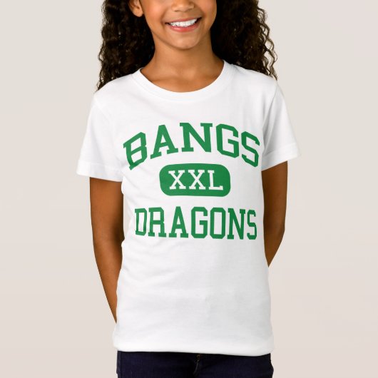 Bangs - Dragons - Bangs High School - Bangs Texas T-shirt (Voorkant)