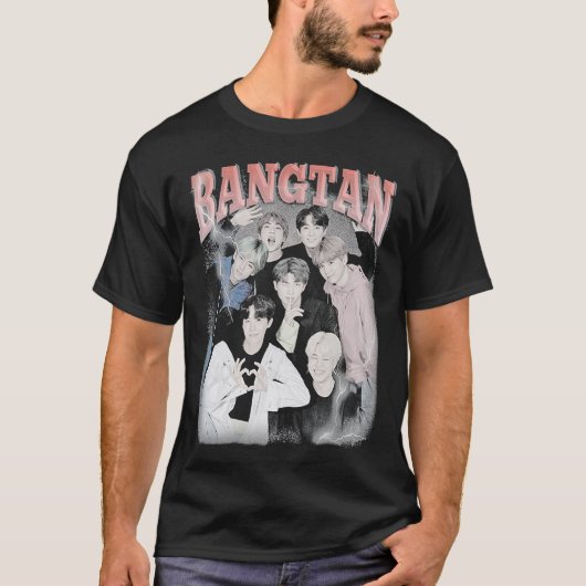 Bangtan Boys Vintage Classic T-Shirt (Devant)
