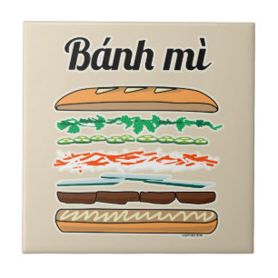 Banh Mi Vietwich, Frans brood Tegeltje