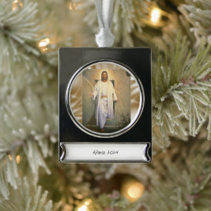 Banier Ornament Jesus Verzilverd Banner Ornament