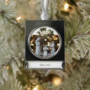 Banier Ornament Jesus Verzilverd Banner Ornament