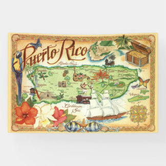 Banier van Puerto Rico Spandoek