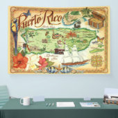 Banier van Puerto Rico Spandoek (Beurs)