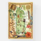 Banier van Puerto Rico Spandoek (Verticaal)