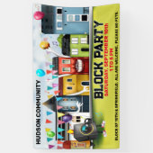 Banier voor groep blokkeerfeestje spandoek (Verticaal)
