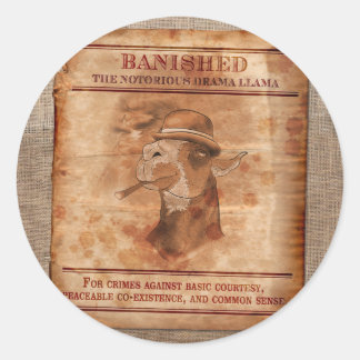Banish Drama Llamas - Stickers 3"