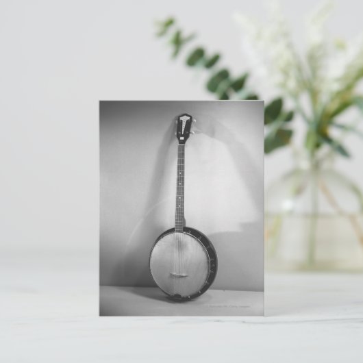 Banjo B&W Briefkaart (Staand voorkant)