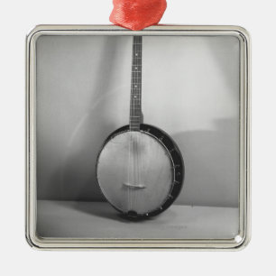 Banjo B&W Metalen Ornament