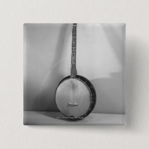 Banjo B&W Vierkante Button 5,1 Cm