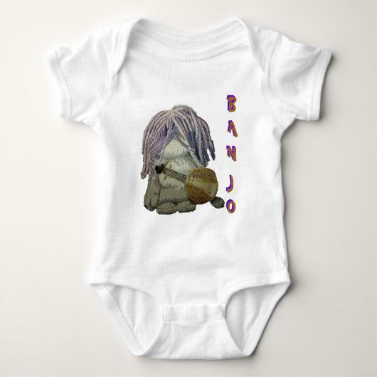 Banjo Baby Suit White Romper (Voorkant)