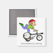 BANJO BIKE-MAGNET MAGNEET (Voorkant / Achterkant)