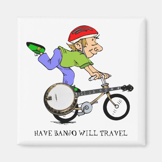 BANJO BIKE-MAGNET MAGNEET (Voorkant)