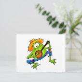 Banjo Bluegrass Frog Briefkaart (Staand voorkant)