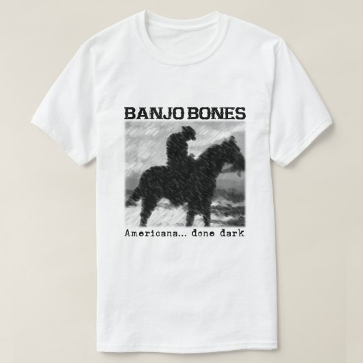 Banjo Bones Americana Done Dark T-Shirt (Design devant)