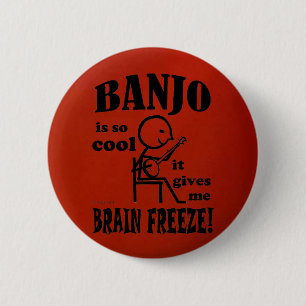 Banjo, Brain Freeze Ronde Button 5,7 Cm