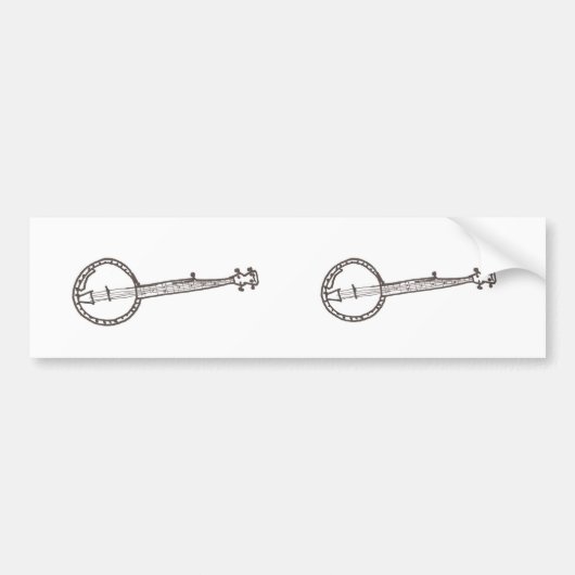 Banjo Bumpersticker (Voorkant)