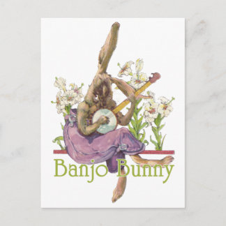 Banjo Bunny Briefkaart