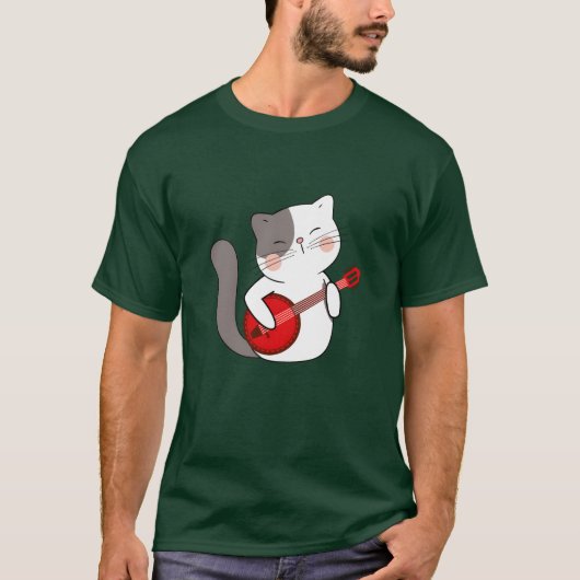 Banjo Cat friends T-shirt (Voorkant)