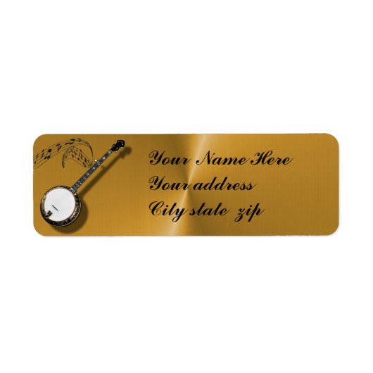 BANJO- ETIKET (Voorkant)