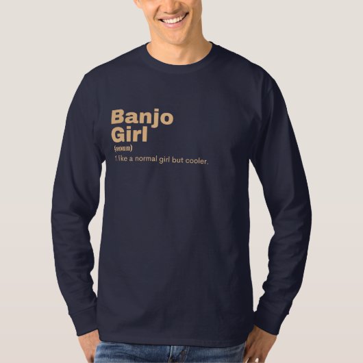 Banjo Girl - Banjo T-shirt (Voorkant)