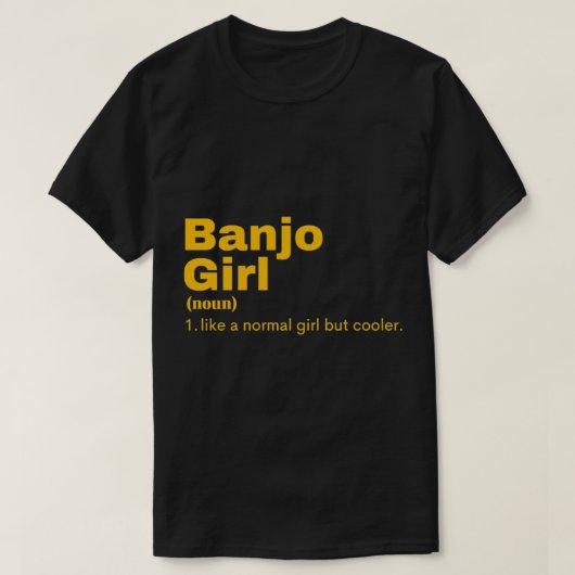 Banjo Girl - Banjo T-Shirt (Design devant)