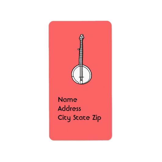 Banjo Gnawa Etiket (Voorkant)