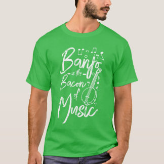 Banjo is het spek van de muziek cadeau t-shirt