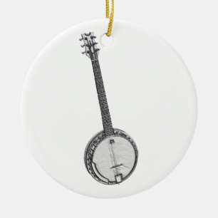 Banjo Keramisch Ornament