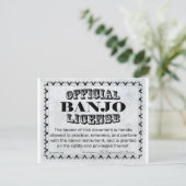 Banjo-licentie Briefkaart (Staand voorkant)