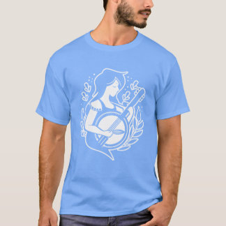 Banjo meisje Cartoon Kijk vriend T-shirt