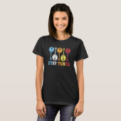Banjo Music Blijf Tuned Banjo Guitar T-shirt (Voorkant volledig)